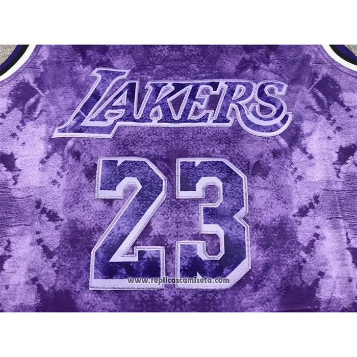 Camiseta Los Angeles Lakers LeBron James #23 Select Series 2023 Violeta